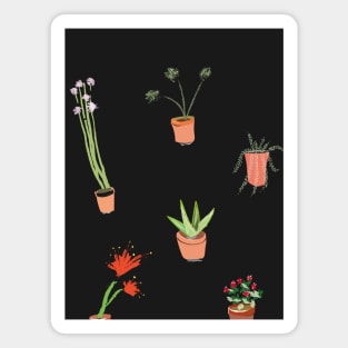 Small happy plants Magnet